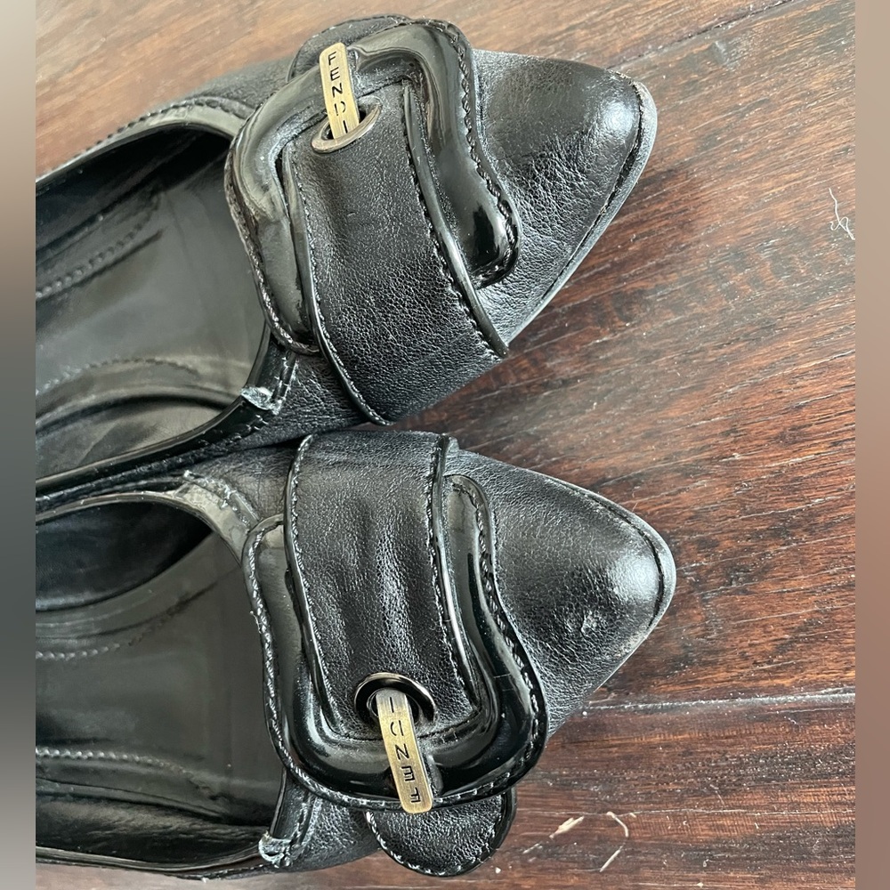 Fendi black buckle flats - Picture 3 of 7
